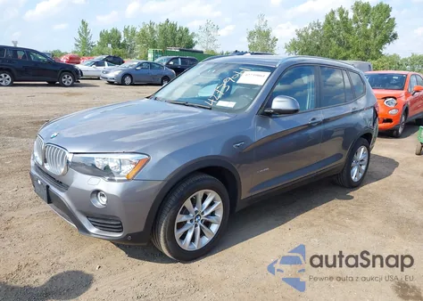 2017 BMW X3 xDrive28I из США, поврежденный, VIN 5UXWX9C36H0W74972